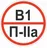 Знак пластик "Категории помещения по взрывопожарной и пожарной опасности В1 П-IIа" (200x200) ГОСТ 12.4.026-2015 EKF PROxima