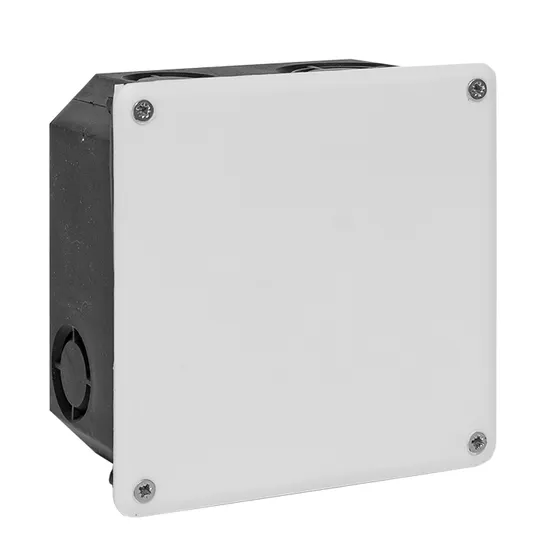 Коробка распределительная КМТ-010-006 с крышкой для твердых стен (107х107х50) с саморезами IP20 EKF PROxima