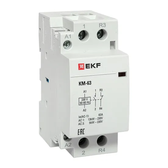 Контактор модульный КМ 63А NО+NC (2 мод.) EKF PROxima
