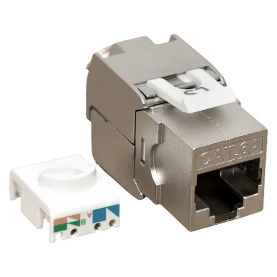 Модуль Keystone TERACOM CS Cat.6A экранированный STP 110 IDC 180 градусов самозажимной (Toolless)