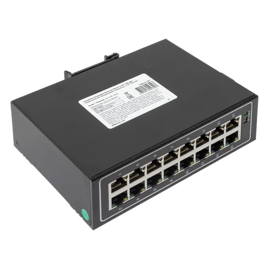 Промышленный неуправляемый коммутатор U-16T, 16 портов 10/100Base-T(X) RJ45, монтаж на динрейку TSX EKF