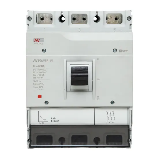 Автоматический выключатель AV POWER-4/3 630А 100kA TR EKF AVERES