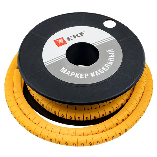 Маркер кабельный 1,5 мм2 "9" (1000 шт.) (ЕС-0) EKF PROxima
