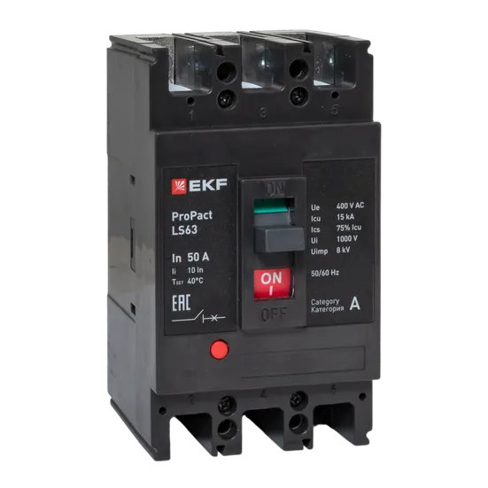 Автоматический выключатель LS63 15кА 3P 50А ProPact EKF