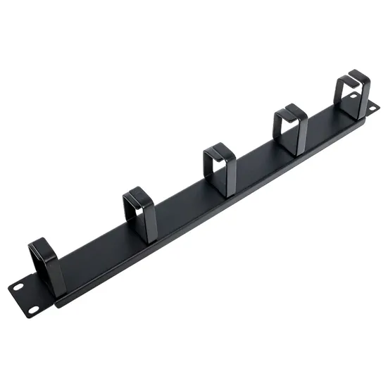 Кабельный органайзер TERACOM PRO 1U 5 колец чёрный