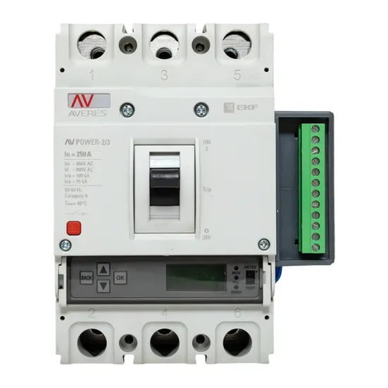 Автоматический выключатель AV POWER-2/3 250А 100kA ETU6.2 EKF AVERES