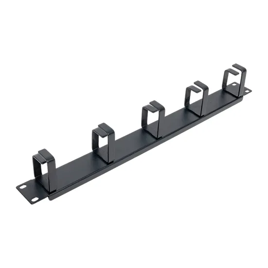 Кабельный органайзер TERACOM PRO 1U 5 колец чёрный