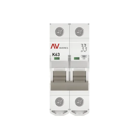 Выключатель автоматический AV-10 2P 63A (K) 10kA EKF AVERES