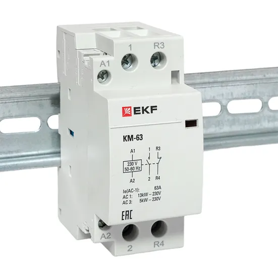 Контактор модульный КМ 63А NО+NC (2 мод.) EKF PROxima