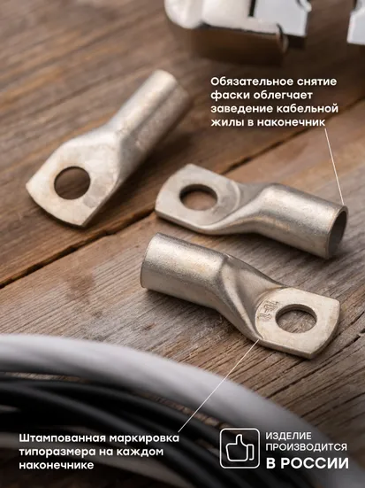 Наконечник силовой медный луженый ТМЛ-Р 70-10 EKF PROxima купить за 132 ...