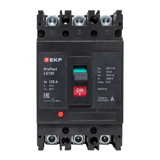 Автоматический выключатель LS125 18кА 3P 125А ProPact EKF