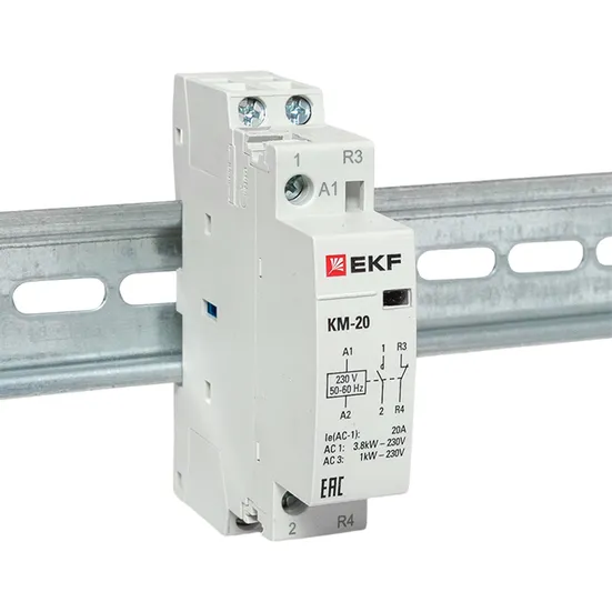 Контактор модульный КМ 20А NО+NC (1 мод.) EKF PROxima