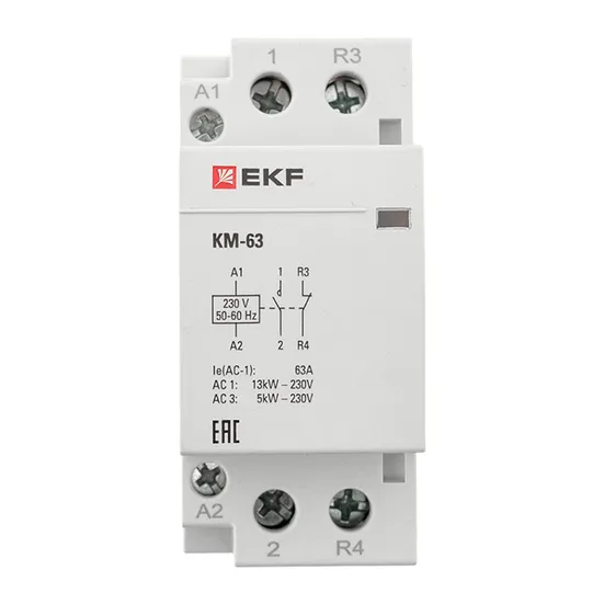 Контактор модульный КМ 63А NО+NC (2 мод.) EKF PROxima