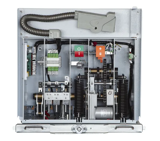 Вакуумный выключатель BB/EKF-10-1250-20-210-3 выкатного исполнения, с магнитом блокировки включения, с правой блокировкой, с 2 токовыми катушками отключения, опер. Ток 220 В AC/DC