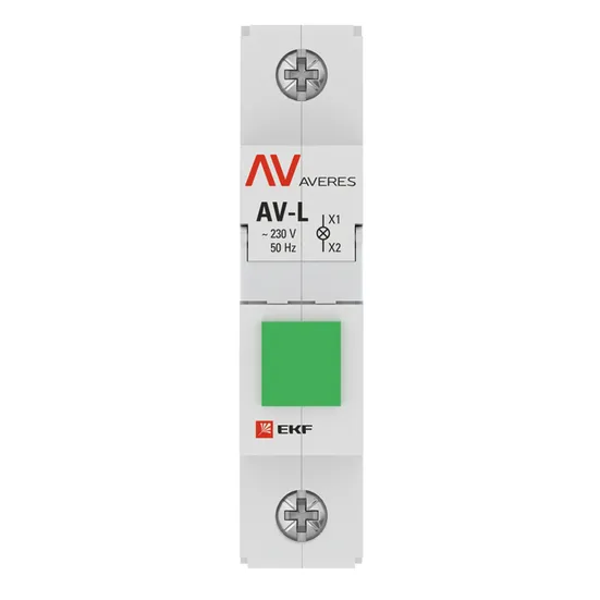 Лампа сигнальная AV-L зеленая EKF AVERES