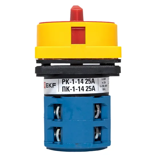 Переключатель кулачковый ПК-1-14 25А 4P "0-1" с блокировкой IP65 EKF PROxima