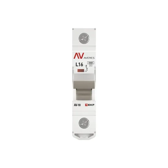 Выключатель автоматический AV-10 1P 16A (L) 10kA EKF AVERES