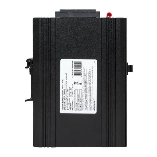 Промышленный управляемый коммутатор уровня L2 ML2-1GX/SFP-4GTP, 1 порт 1000Base-X SFP, 4 порта 10/100/1000Base-T(X) RJ45 c PoE, монтаж на динрейку TSX EKF