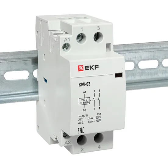 Контактор модульный КМ 63А 2NО (2 мод.) EKF PROxima