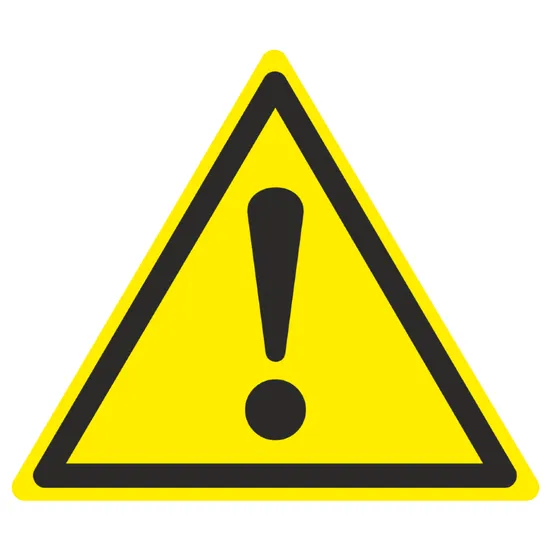 Знак наклейка W09 "Внимание. Опасность (прочие опасности)" (200x200x150) ГОСТ 12.4.026-2015 EKF PROxima