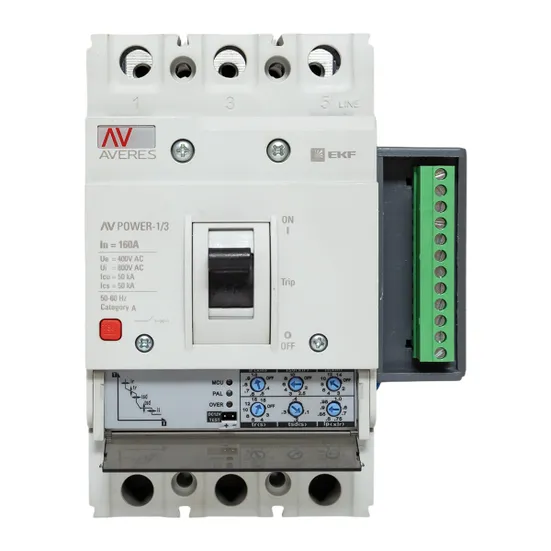 Автоматический выключатель AV POWER-1/3 160А 50kA ETU2.2 EKF AVERES