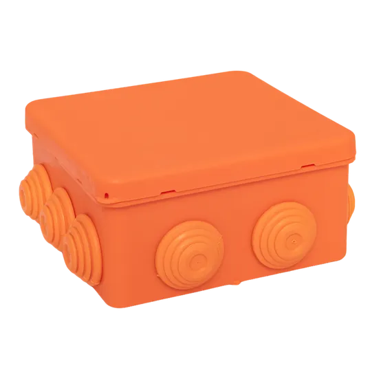 Коробка огнестойкая E45 100х100х50мм с клеммниками 6 полюсов 0,5-4мм2 IP55 HF EKF