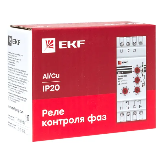 Реле контроля фаз многофункциональное RKF-8 EKF PROxima