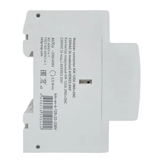 Контактор модульный КМ 125А 2NO+2NC 230VAC (6 мод.) AVERES EKF