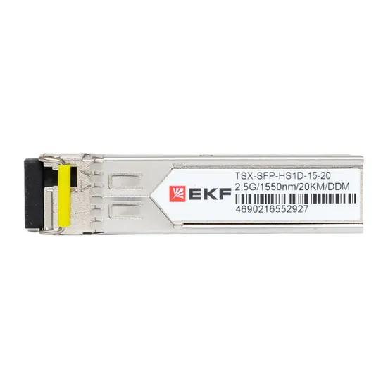 SFP модуль 2,5 Гбит одинарное одномодовое оптоволокно 1550нм дальность 20км TSX EKF