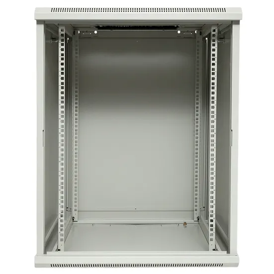 Шкаф настенный 19" TERACOM PRO 15U 600х600 мм дверь стеклянная с замком-ручкой серый