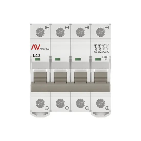 Выключатель автоматический AV-6 DC 4P 40A (L) 6kA EKF AVERES