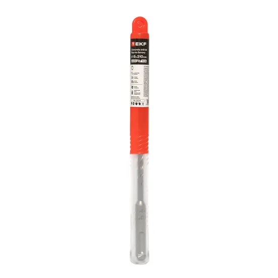 Бур по бетону SDS-plus 8х210 мм (4 резца) EKF Professional