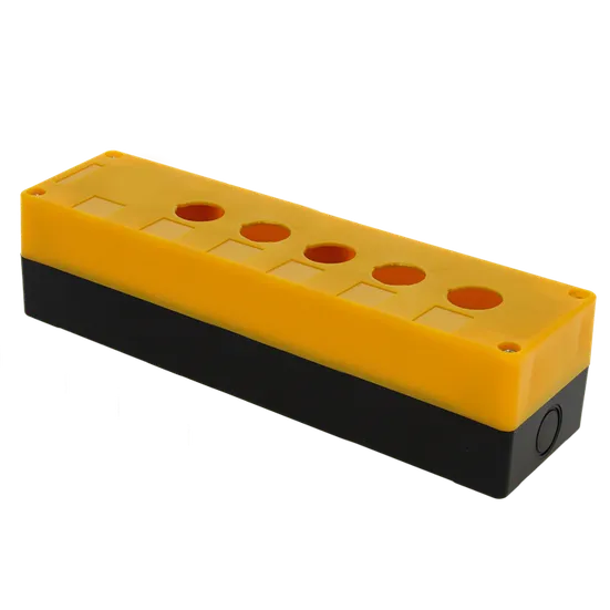 Корпус КП105 пластиковый 5 кнопок желтый EKF PROxima