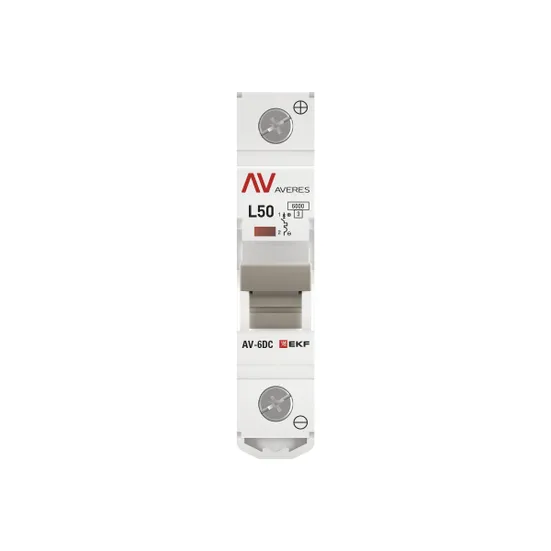 Выключатель автоматический AV-6 DC 1P 50A (L) 6kA EKF AVERES