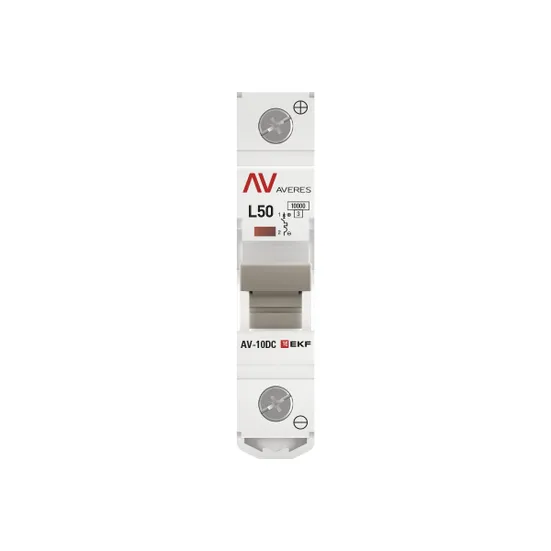 Выключатель автоматический AV-10 DC 1P 50A (L) 10kA EKF AVERES