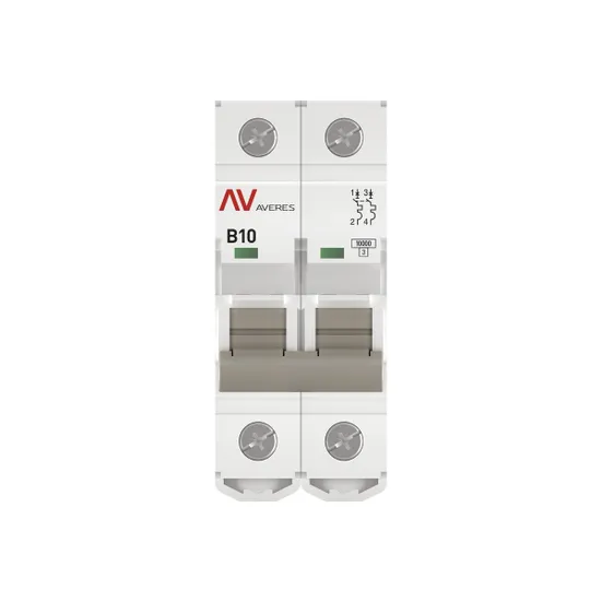 Выключатель автоматический AV-10 2P 10A (B) 10kA EKF AVERES
