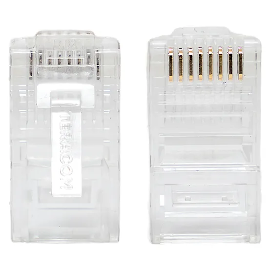 Коннектор RJ-45 TERACOM неэкранированный 8P8C Cat.5E универсальный (упак.10шт)