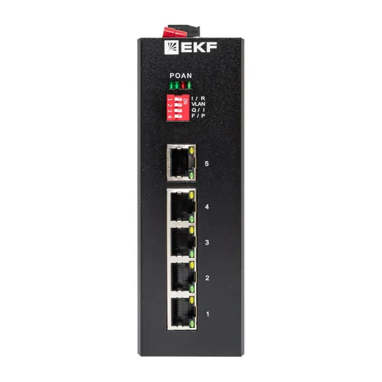 Промышленный неуправляемый коммутатор U-5GT, 5 портов 10/100/1000Base-T(X) RJ45, монтаж на динрейку TSX EKF