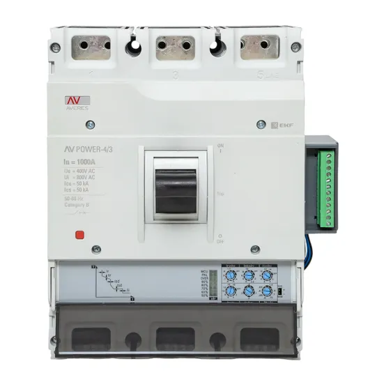Автоматический выключатель AV POWER-4/3 1000А 50kA ETU2.2 EKF AVERES