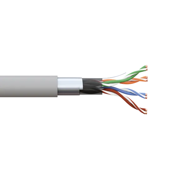 Кабель витая пара TERACOM PRO Cat.5E F/UTP 4 пары solid 24AWG оболочка PVC цвет серый (упак. 305м)