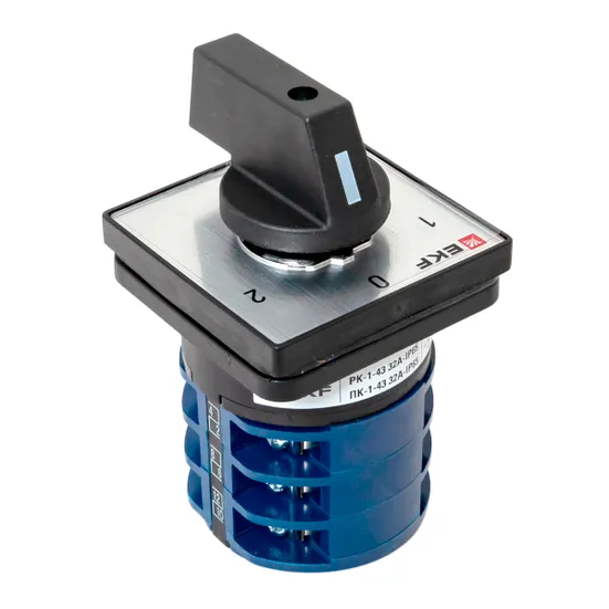 Переключатель кулачковый ПК-1-43 32А 3P «1-0-2» IP65 EKF
