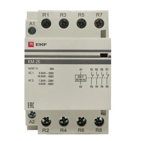 Контактор модульный КМ 25А 4NC (3 мод.) EKF PROxima