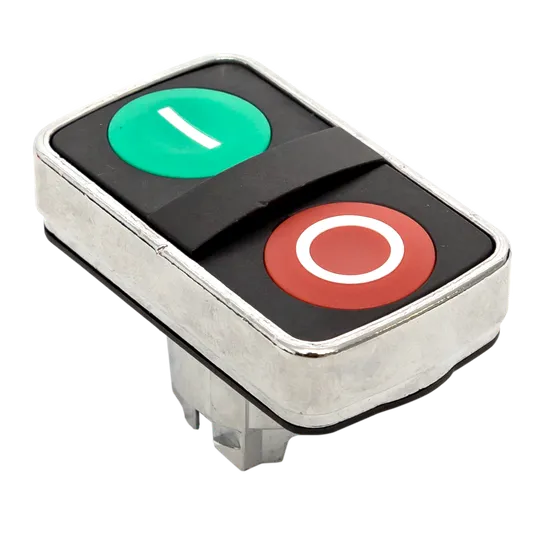 Исполнительный механизм кнопки XB4 "пуск-стоп" плоский возвратный без фиксации, с подсветкой EKF PROxima