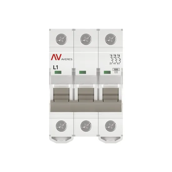 Выключатель автоматический AV-10 3P 1A (L) 10kA EKF AVERES