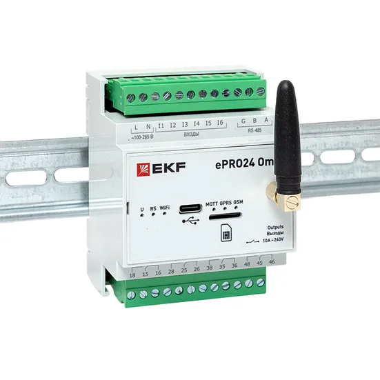 Контроллер удаленного управления 6вх/4вых Wi-Fi GSM 230 В ePRO24 Omni EKF