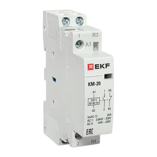 Контактор модульный КМ 20А NО+NC (1 мод.) EKF PROxima