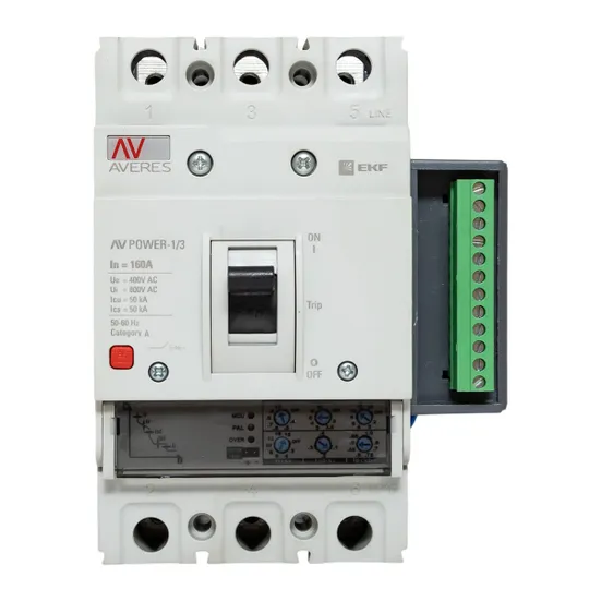 Автоматический выключатель AV POWER-1/3 160А 50kA ETU2.2 EKF AVERES