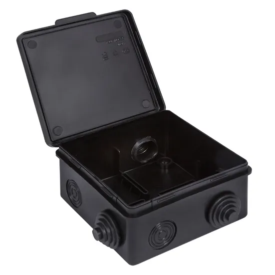 Коробка распределительная КМР-030-014 с крышкой (100х100х50), 8 мембр. вводов чёрная IP54 розн. стикер EKF