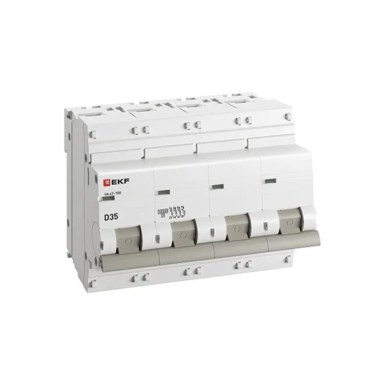 Автоматический выключатель 4P 35А (D) 10kA ВА 47-100 EKF PROxima