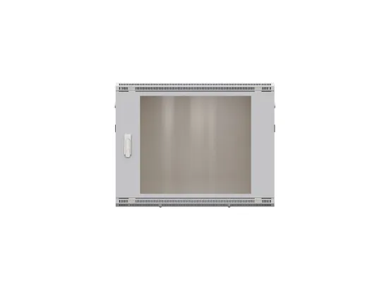 Шкаф настенный 19" TERACOM PRO 6U 600х450 мм дверь стеклянная с замком-ручкой серый